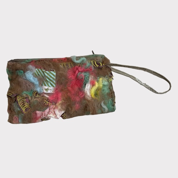 blue moon meadows Handbags - Blue Moon Meadows Yarn Hand-Made Artisan Clutch